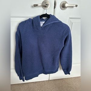 Athleta Girl blue fleece pullover